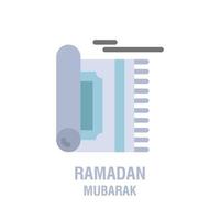 Ramadan icons Muslim islam prayer and ramadan kareem thin line icons set Modern flat style symbols isolated on white for infographics or web use vector