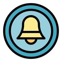 Home nursing notification icon color outline vector