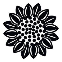 Flower icon, simple style vector