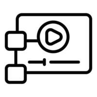 Video game icon outline vector. Videogame interface vector