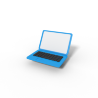 3d illustration of laptop device png