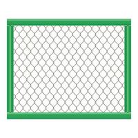Grid fence icon, cartoon style vector