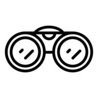 Hiking binoculars icon outline vector. Walk travel vector