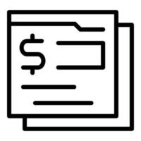 Web sending money icon outline vector. Send payment vector