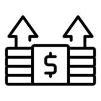 Money payment icon outline vector. Send mobile vector