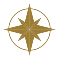 Kompass-Silhouette für Symbol, Symbol, Apps, Website, Piktogramm, Kunstillustration oder Grafikdesignelement. PNG-Format png
