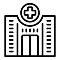 Hospital building icon outline vector. Health doctor vector