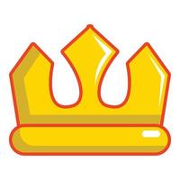 icono de la corona vizconde, estilo de dibujos animados vector