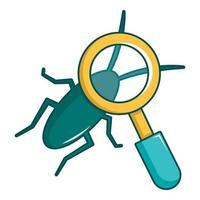 Pest control icon, cartoon style vector