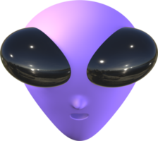 ícone 3d alienígena. png