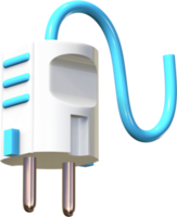 Power plug 3D icon. png