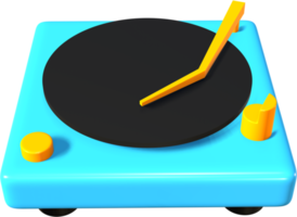 Record player 3D icon. png