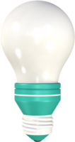 ícone 3d de lâmpada. png