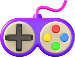 icône 3d de la manette de jeu. png