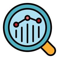 Development graph mentor icon color outline vector