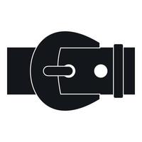 Buckle icon, simple style vector
