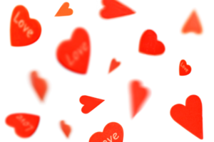 hearts flying whirl in the air for valentines design . valentine's day background png
