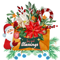 Joy and Blessings Christmas Gift png