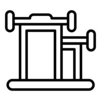 Gym equipment icon outline vector. Jump rope vector