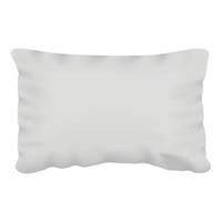 White pillow mockup, realistic style vector