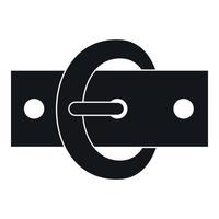 Buckle belt icon, simple style vector