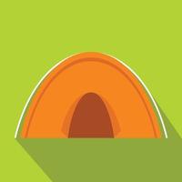 Tent icon, flat style vector