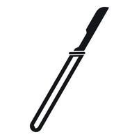 Scalpel icon, simple style vector