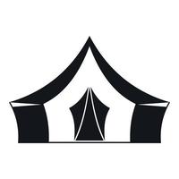 carpa, icono de símbolo de camping, estilo simple vector