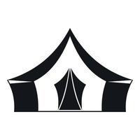 Tent, camping symbol icon, simple style vector