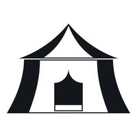 Hiking pavilion icon, simple style vector