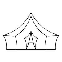 Awning tent icon, outline style vector