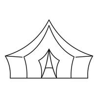 Awning tent icon, outline style vector