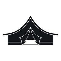 Tourist tent icon, simple style vector