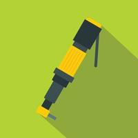 Pneumatic screwdriver icon, flat style vector