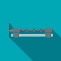 Blacksmiths clamp icon, flat style vector