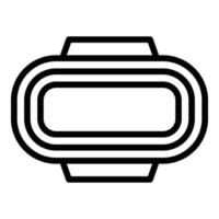 View racetrack icon outline vector. Race circuit vector