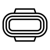 View racetrack icon outline vector. Race circuit vector