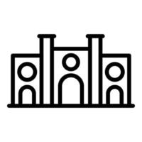 Architecture landmark icon outline vector. Monument building vector