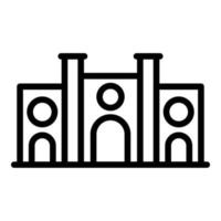 Architecture landmark icon outline vector. Monument building vector