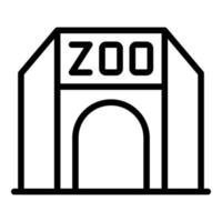 Zoo arch icon outline vector. Fun event vector