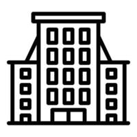 Nyc building icon outline vector. Modern store vector