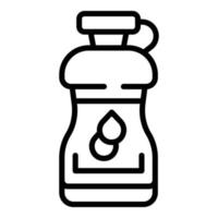 Sport water bottle icon outline vector. Jump rope vector