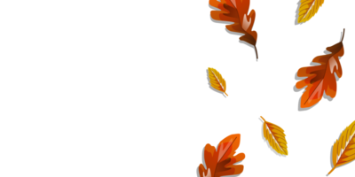 Autumn Vector Background With Leaves Fall png