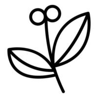 Food oregano icon outline vector. Leaf herb vector