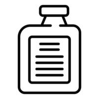 Car fluid bottle icon outline vector. Engine coolant vector