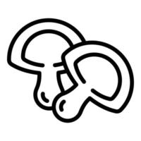 Cooking mushroom icon outline vector. Food shiitake vector