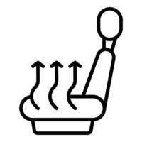 Seat coolant icon outline vector. Water engine vector