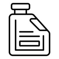 Fluid tank icon outline vector. Water coolant vector