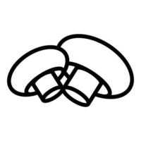 Forest mushroom icon outline vector. Food truffle vector