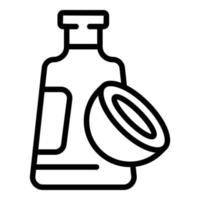 Coco shampoo icon outline vector. Milk cream vector